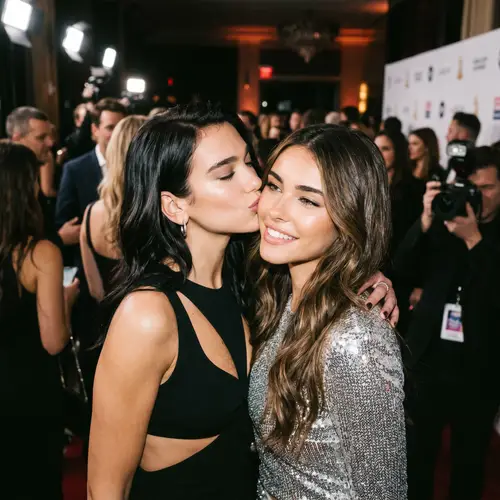 Dua Lipa Kissing Madison Beer | Fun Moments