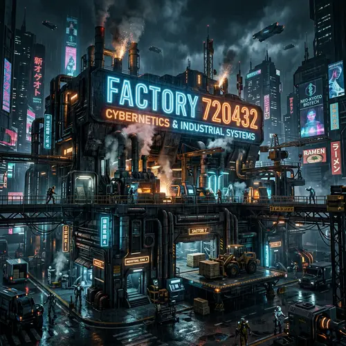 Cyberpunk Factory Creation | Futuristic Industrial Design