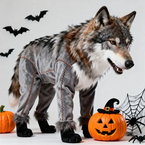 Realistic Wolf Costume for Halloween & Beyond