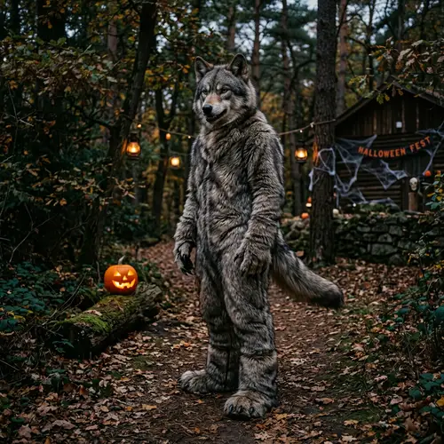 Realistic Wolf Costume for Halloween & Beyond