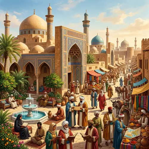 Golden Age of Islamic Civilization: A Vibrant Scene