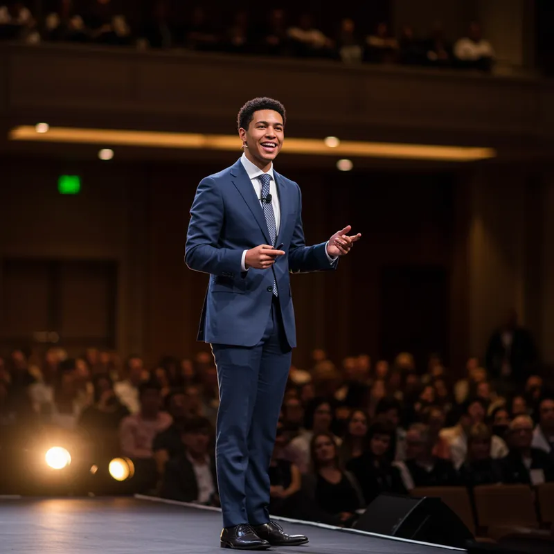 Keynote Speaker on Stage: Inspiring Audiences