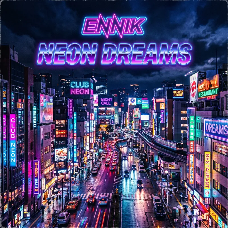 Neon Dreams Album Cover by Ennik Neon Dreams Album Cover by Ennik