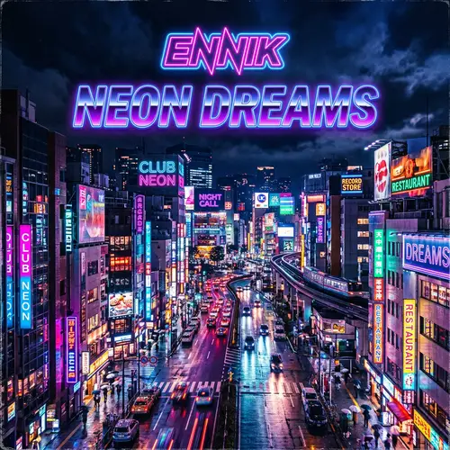 Neon Dreams Album Cover by Ennik