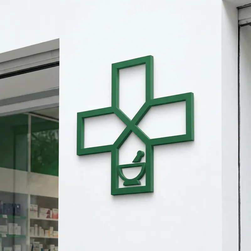Pharmacy Icon - Minimalist & Modern Symbol Design