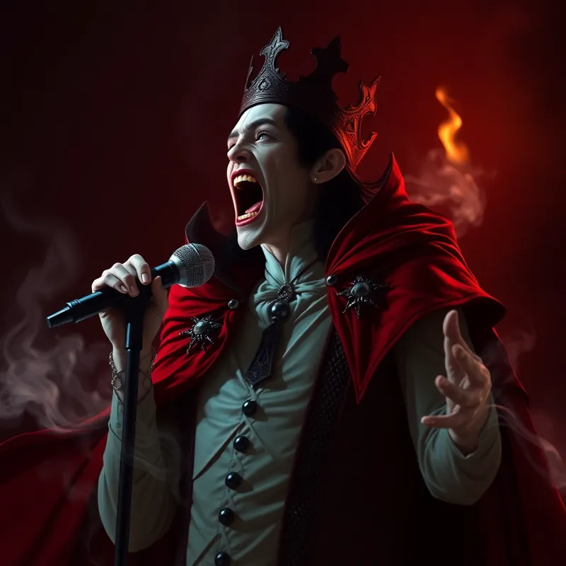 Vampire King Singing: A Dark Melody Vampire King Singing: A Dark Melody