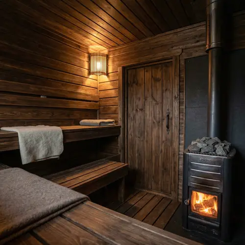 Cozy Finnish Sauna Design for Four People