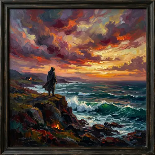 Bold Artistic Oil Painting: Evoke Deep Feelings