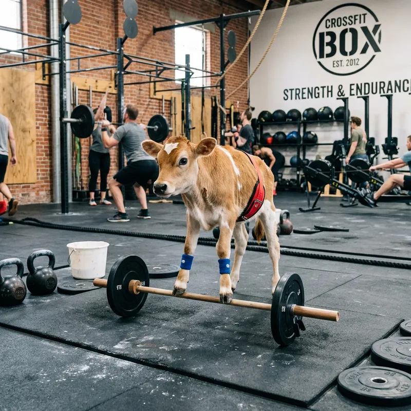 Baby Cow CrossFit Workout Fun