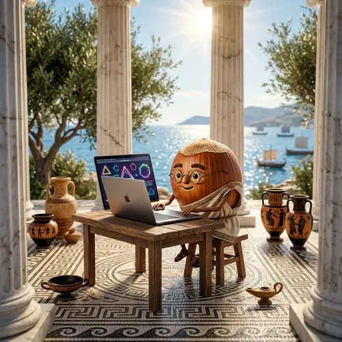 Creative Hazelnut at Ancient Greek Computer