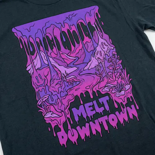 Purple Dripping T-Shirt Design - Unique Graphics