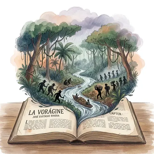 Simple Illustrations for 'La Vorágine'