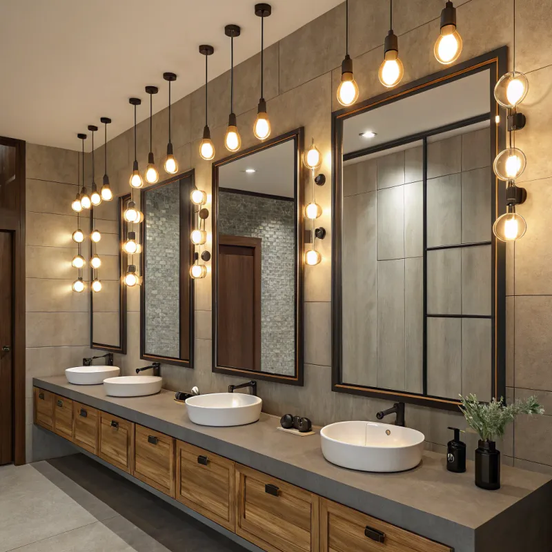 Add Lighting Above Mirrors - Home Decor Tips