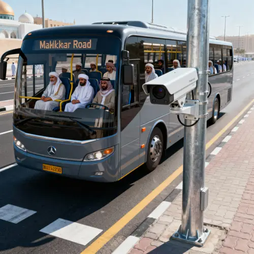 Modern Industrial Design: Bus Scene on Makkah Road