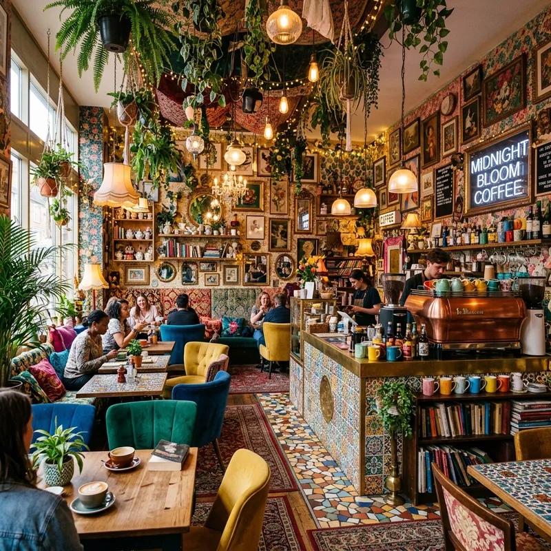 Stunning Maximalist Coffee Shop Interior Design Stunning Maximalist Coffee Shop Interior Design