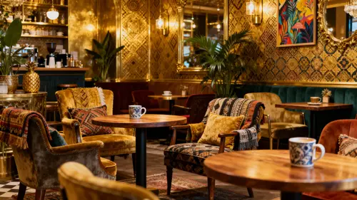 Stunning Maximalist Coffee Shop Interior Design