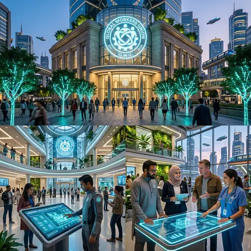 Futuristic Union Building Design | Urban Architecture 100 Years Ahead