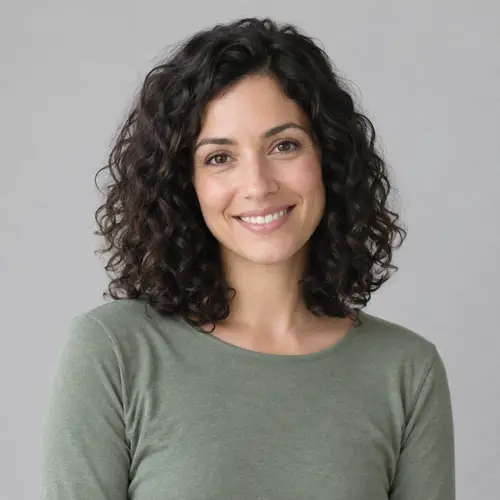 Fictional Yoga Teacher Portrait in Soft Light