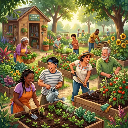 Joyful Collaboration in a Community Garden