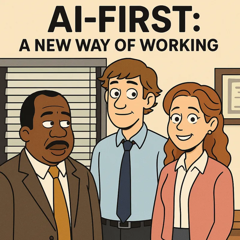 AI-First: A New Way of Working - The Office Cartoon AI-First: A New Way of Working - The Office Cartoon