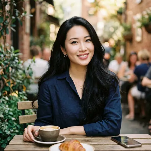 Gorgeous 30-Year-Old Woman with Black Hair