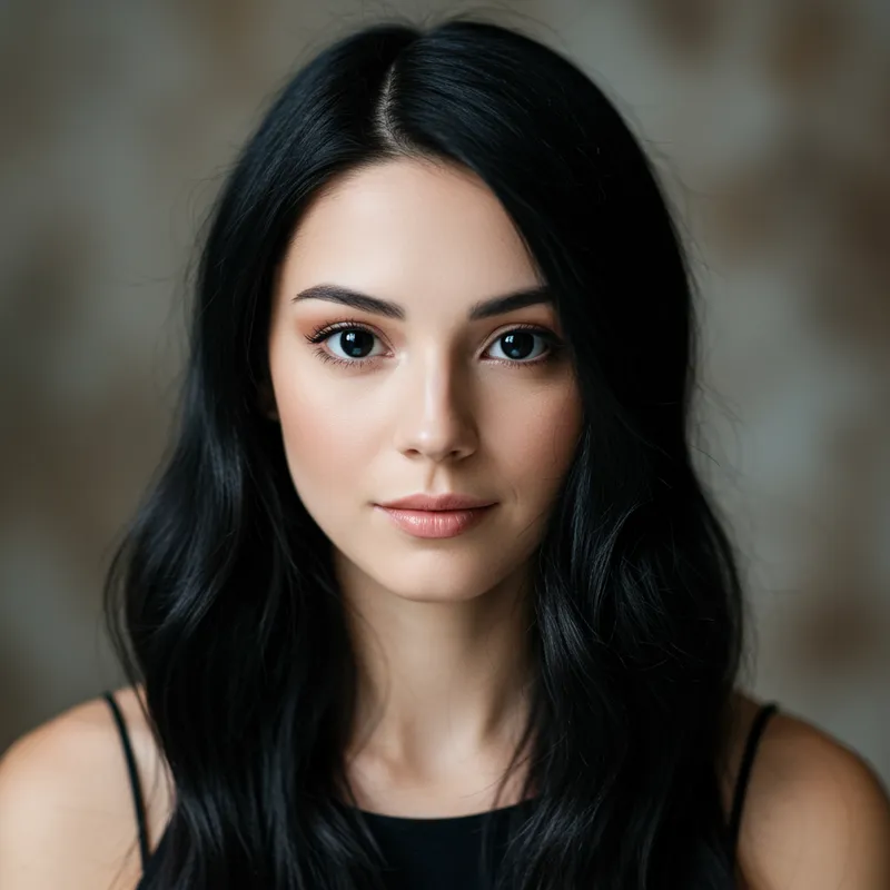 Gorgeous 30-Year-Old Woman with Black Hair