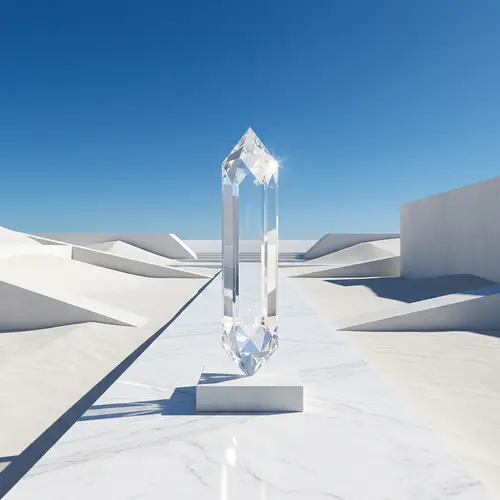 Crystal Clear Minimalistic Art | Abstract Landscape