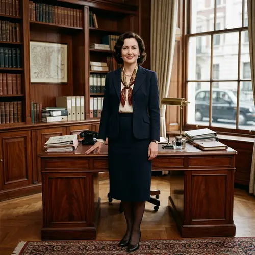 Sophisticated English Businesswoman in Her Thirties