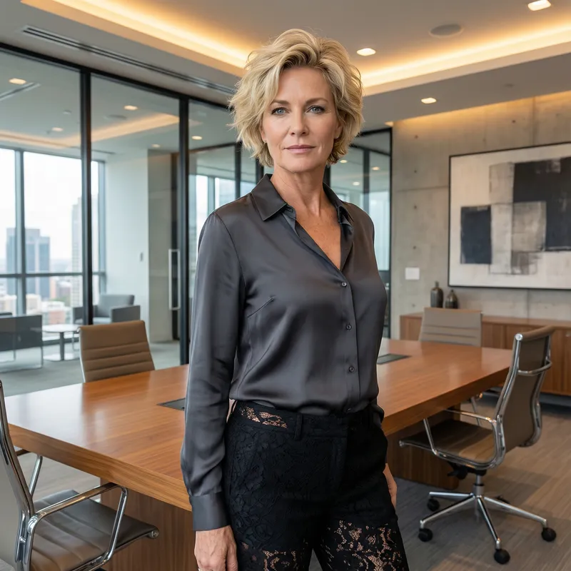 Elegant Portrait of a Confident Woman in Office