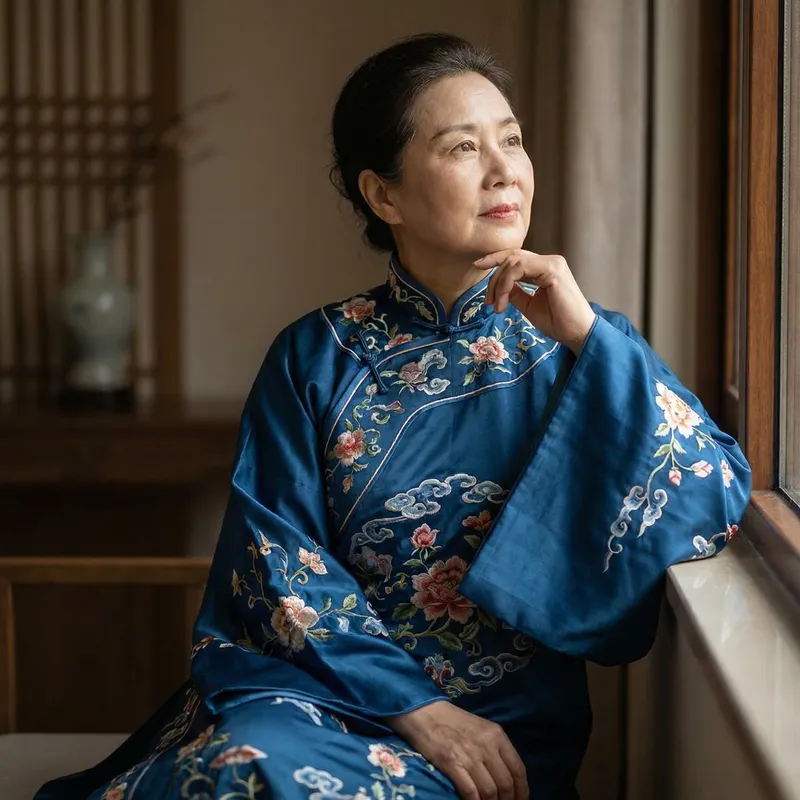 Contemplative Chinese Woman in Hanfu Dreams Contemplative Chinese Woman in Hanfu Dreams