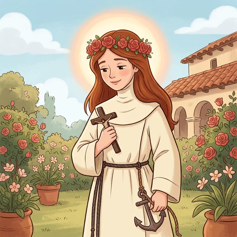 St. Rose of Lima: Saint Cartoon Image & Symbol of Devotion