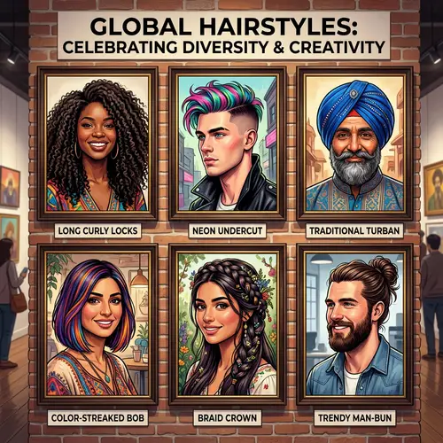 Diverse Hairstyles Showcase | Creative Hair Looks