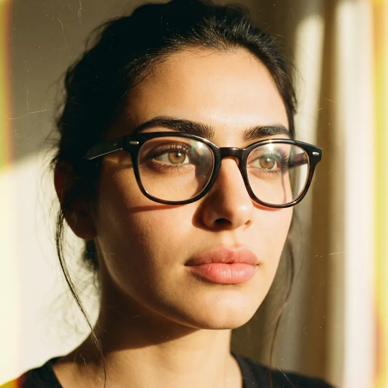 Elegant Close-Up of a Middle Eastern Beauty