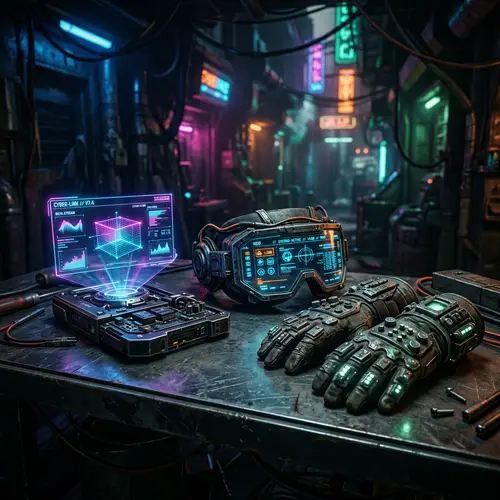 Cyberpunk Style Gadgets Collection | Futuristic Display & Accessories