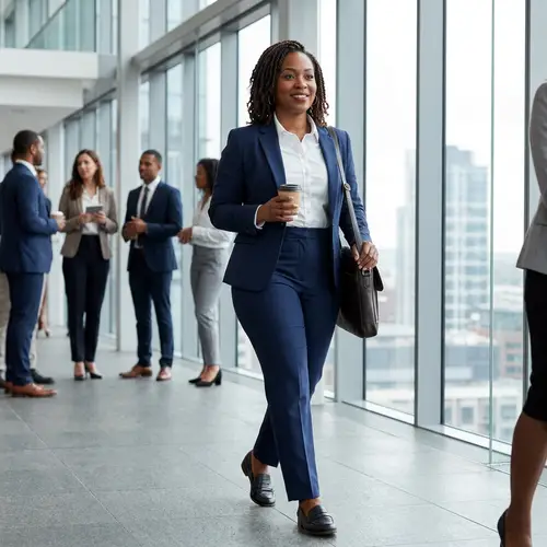 Stylish Business Woman with Curves