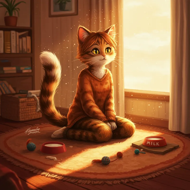 Me as a Cat - Fun and Creative Illustrations