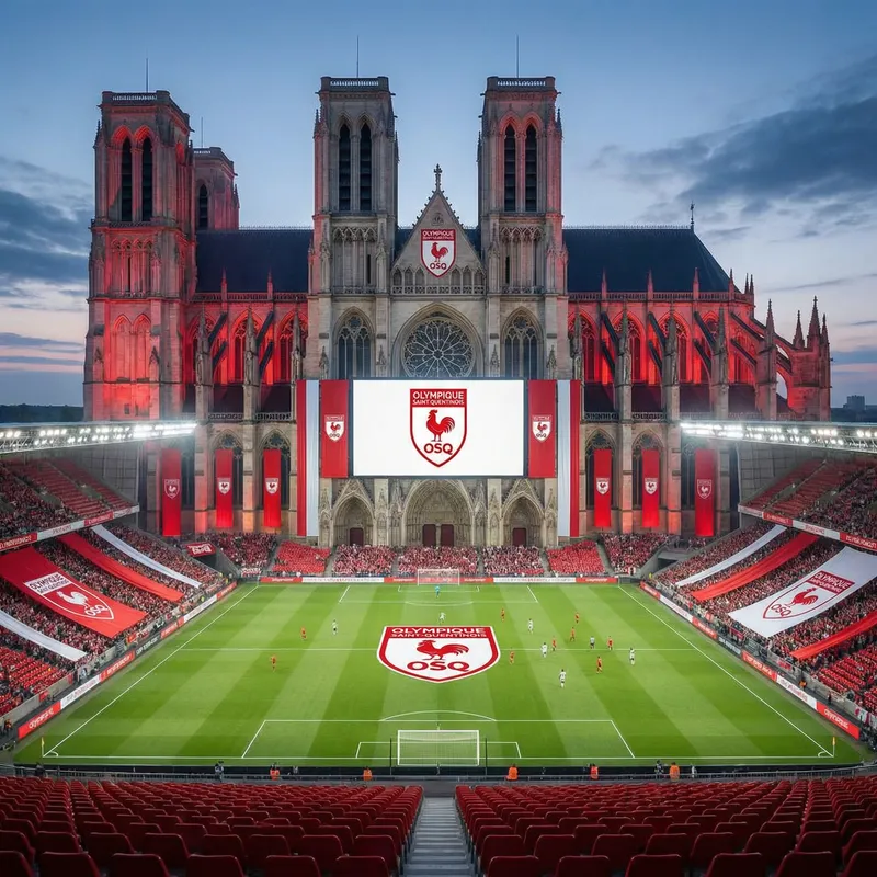 Saint-Quentin Basilica-Shaped Football Stadium