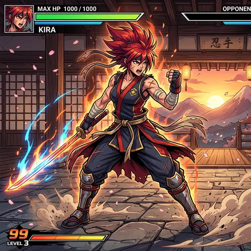 Create a Unique 2D Fighting Game Character