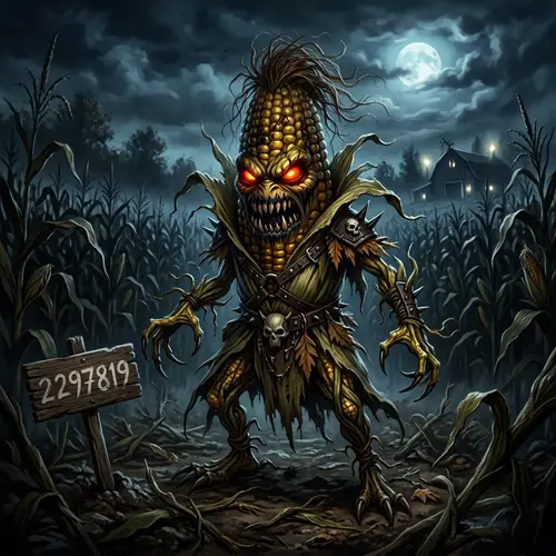 Evil Corn Cob - Spooky and Fun