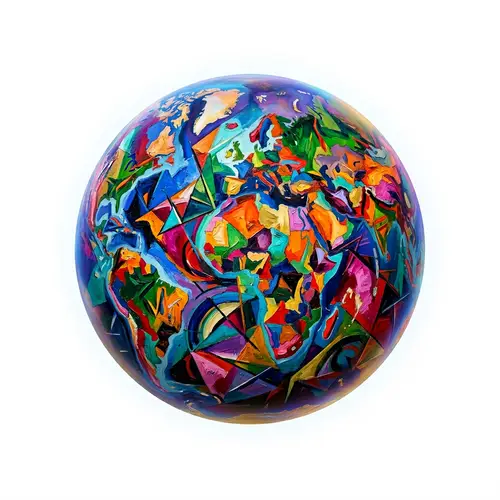 Alien Planet Abstract Landmasses | Expressionist Art Inspired