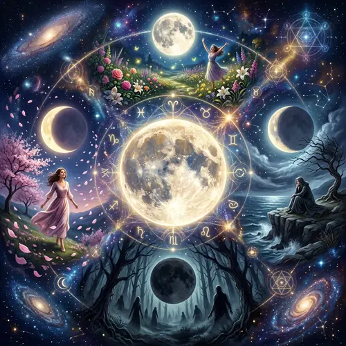 Mystical Lunar Cycles: Emotions Manifested in Moon Phases