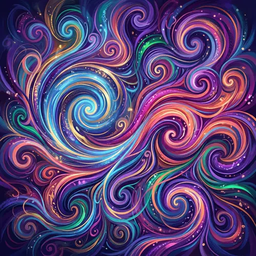 Abstract Swirling Patterns Design