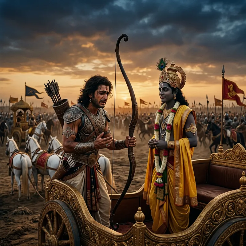 Arjuna's Dilemma on the Battlefield Arjuna's Dilemma on the Battlefield