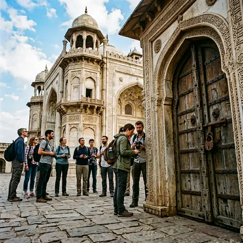 Tiananmen Side Gate with Rusty Lock: A Unique View