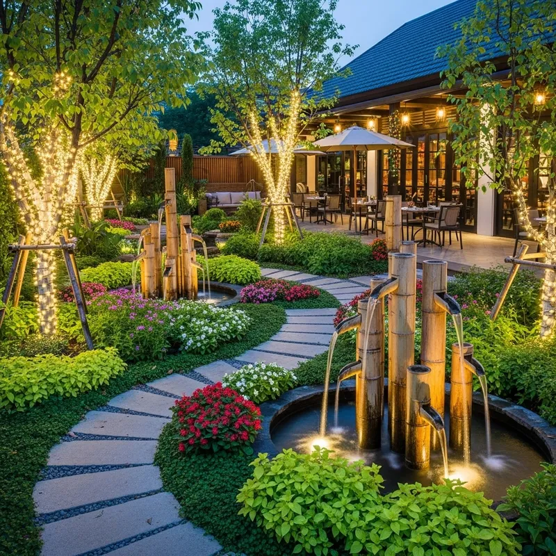 Garden Design for Aui BBQ Restaurant