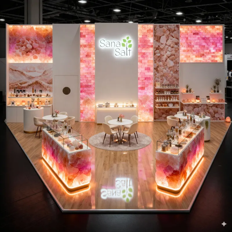 Luxury 3D Exhibition Stall Design for SANA SALT