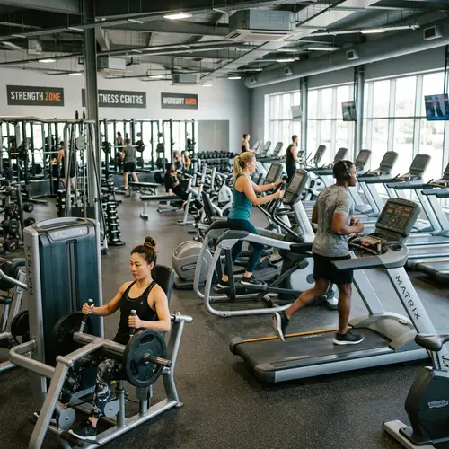 Diverse Gym with Top Workout Equipment - State-of-the-Art Facility