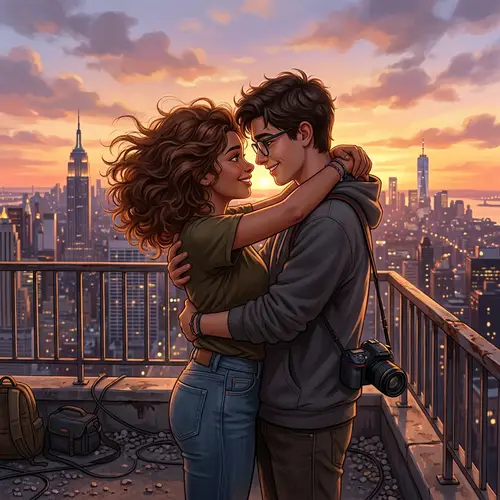 Magical Embrace: Harry Potter & Marvel Crossover Art