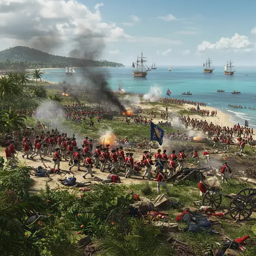 Colonial Battle in the Caribbean: A Massive Conflict