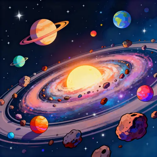 Vibrant Spiral Galaxy Artwork - Digital Art